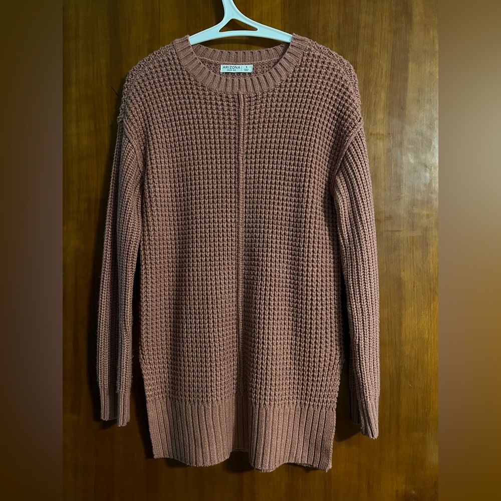 Arizona Jean Co Long Blush Pink Sweater Size Small